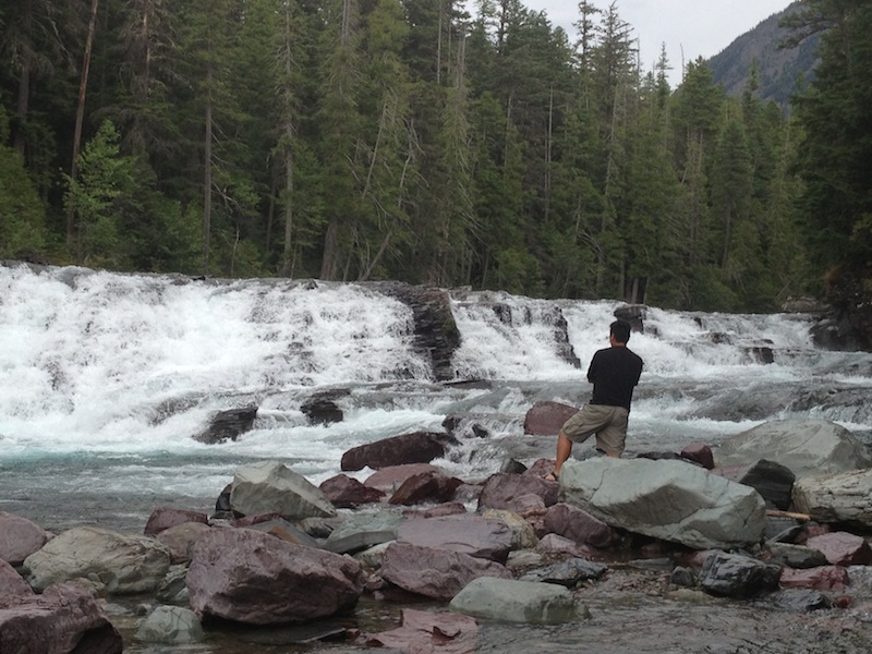 I loved this moment experiencing the pure fury of mountain rivers.