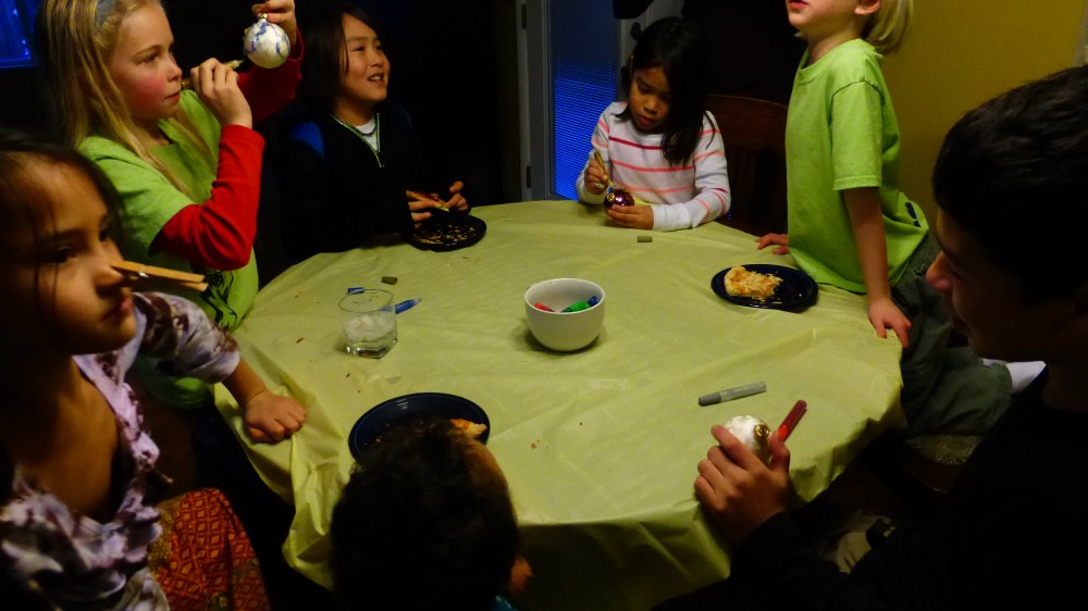 Decorating Christmas Ornaments 